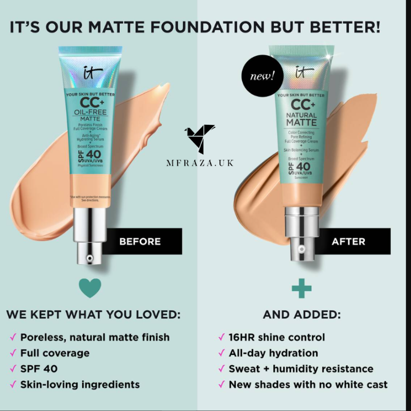 it CC+ Natural Matte Cream SPF40